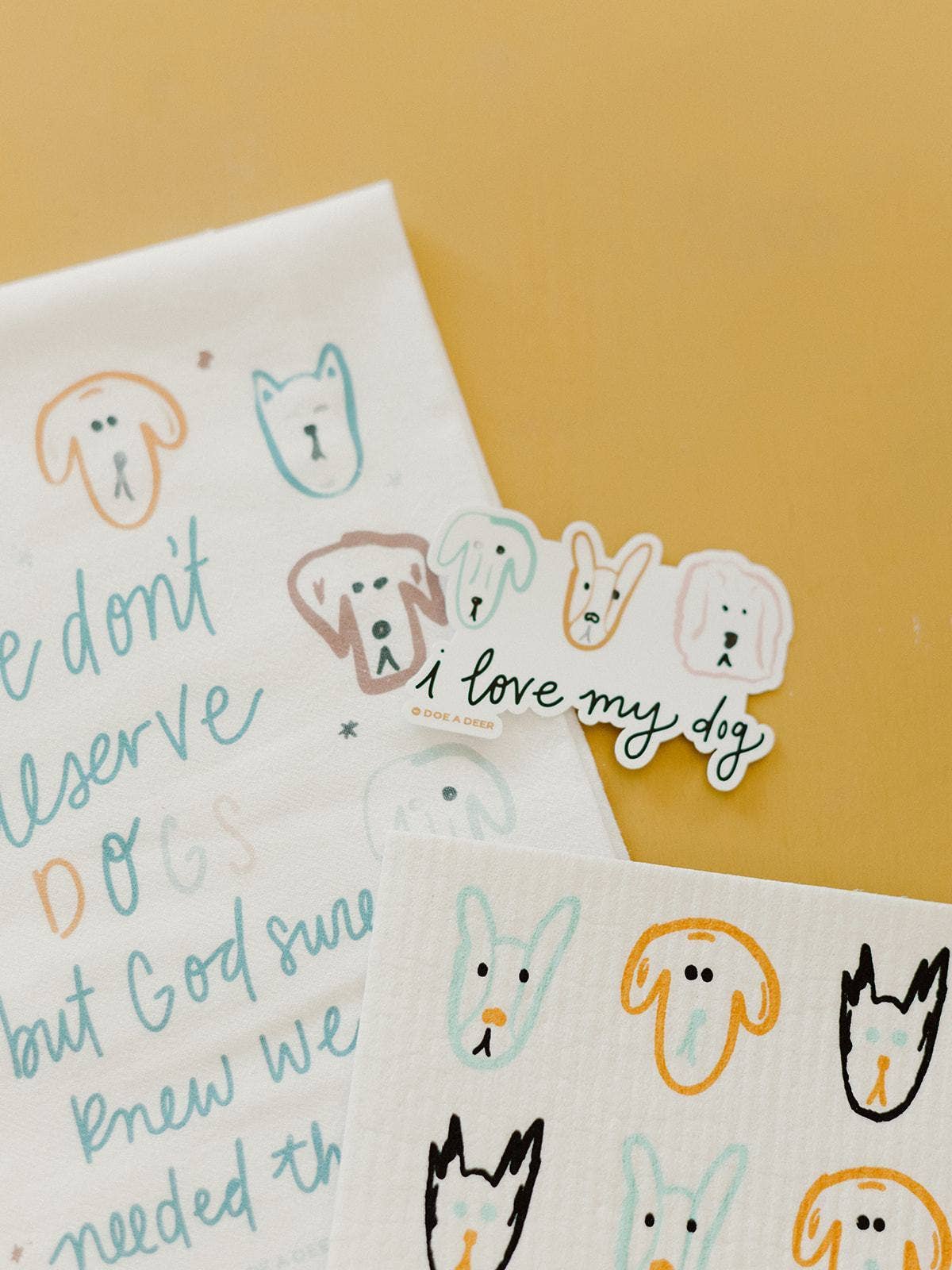 I Love My Dog Sticker