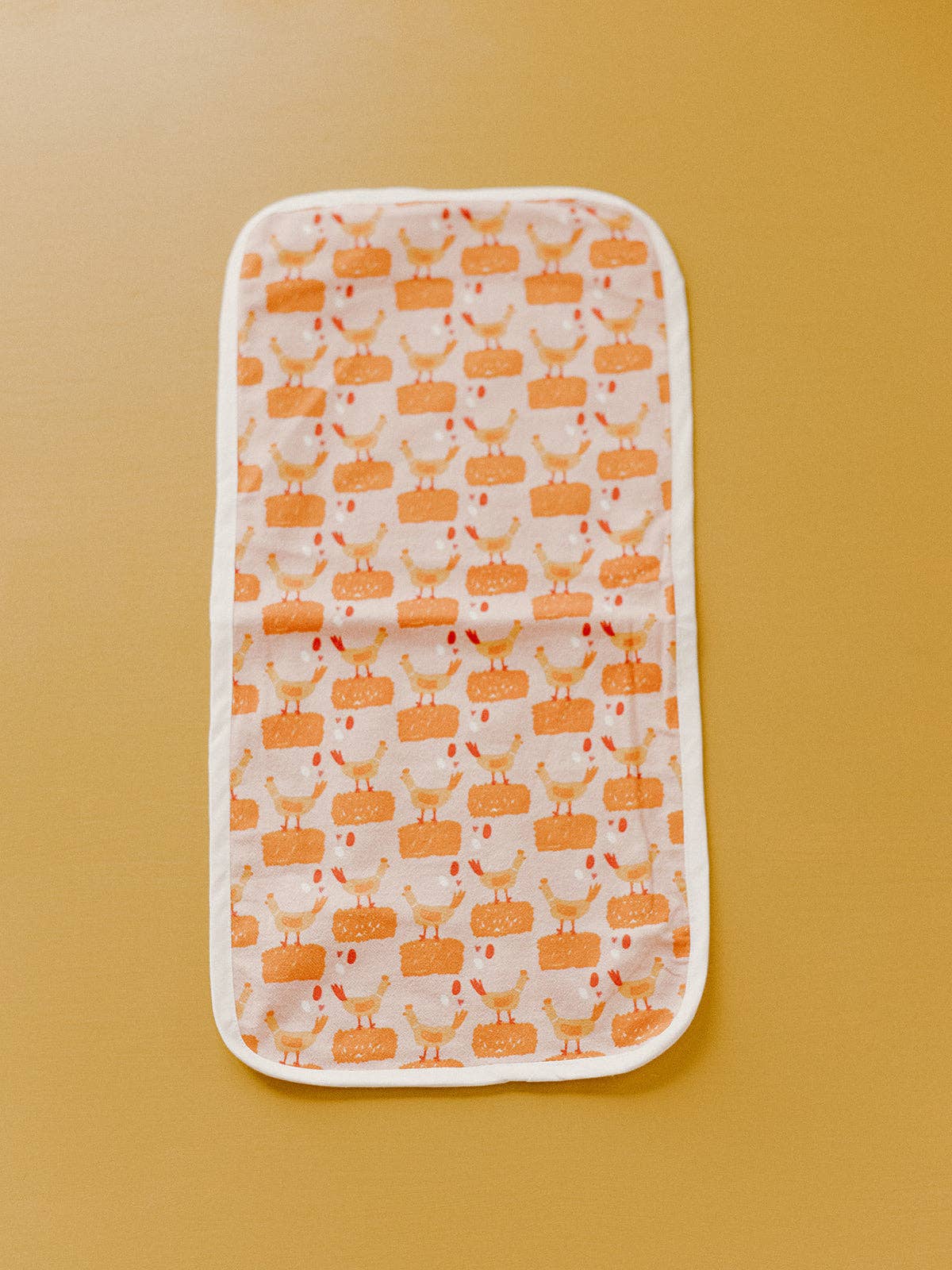 Doe A Deer - Set of 3 Flour Sack Burp Cloths - Chicken