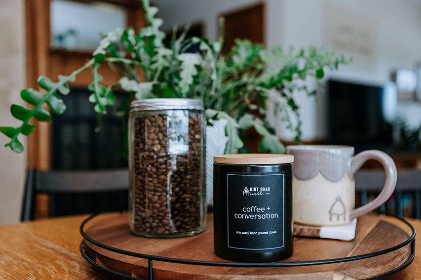 Dirt Road Candle Co - Coffee + Conversation Candle: 12 oz