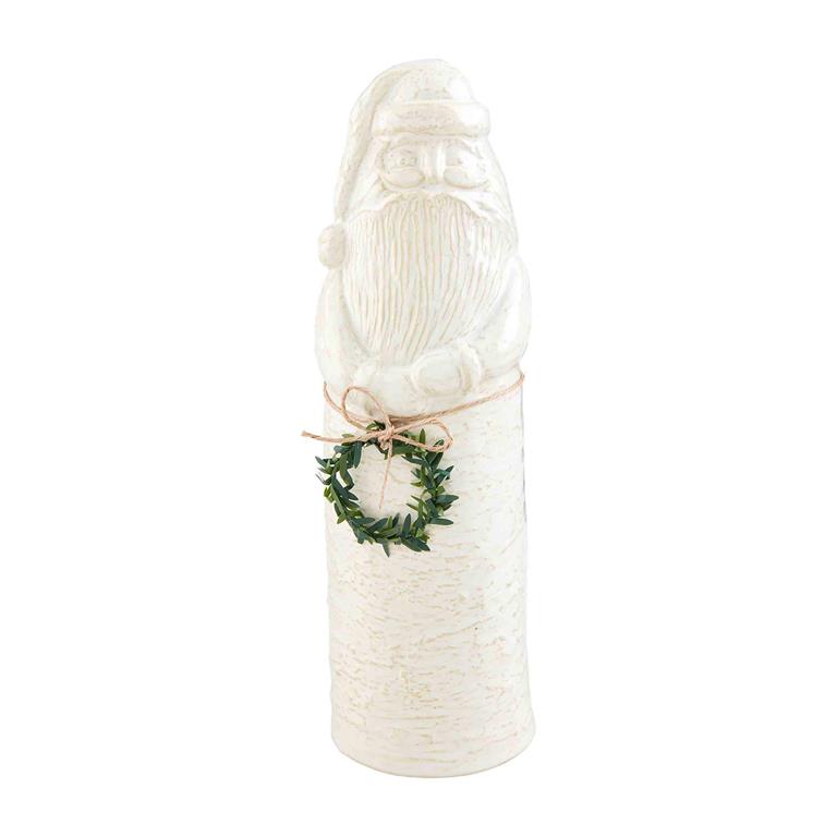LG WHITE XMAS SANTA SITTERS