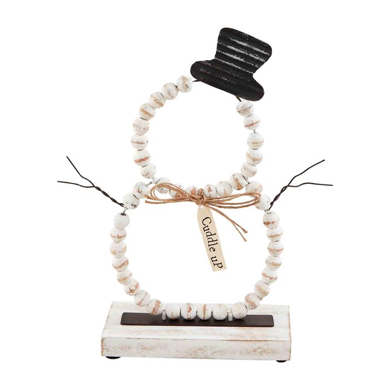SM BEADED SNOWMAN SITTER