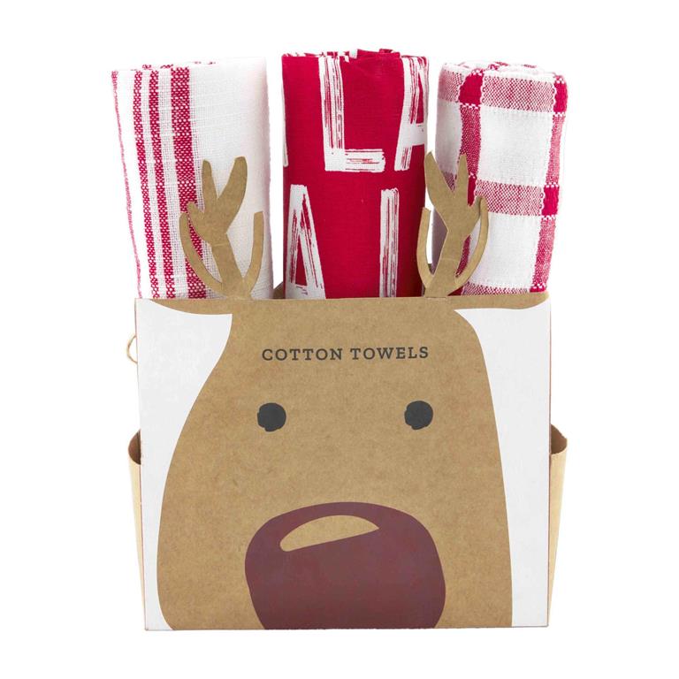 REINDEER TOWEL SET