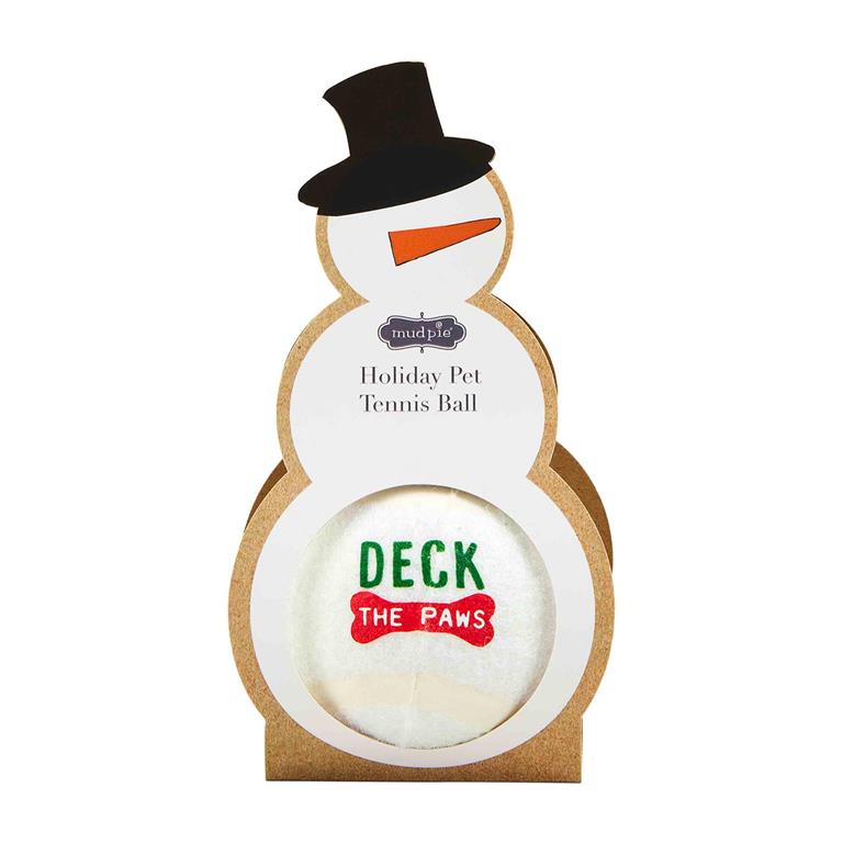SNOWMAN XMAS TENNIS BALL