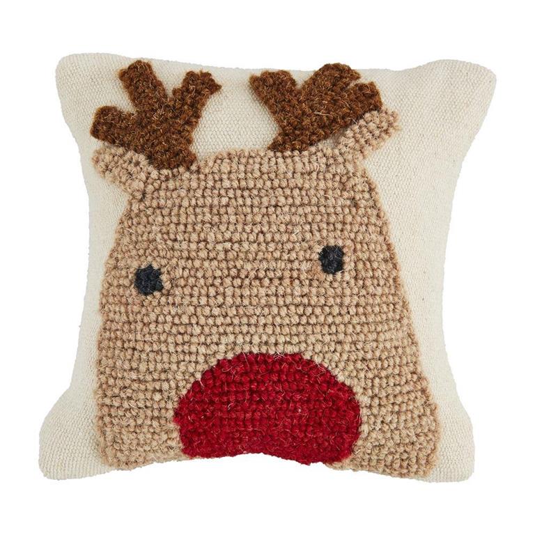 REINDEER MINI HOOK PILLOW