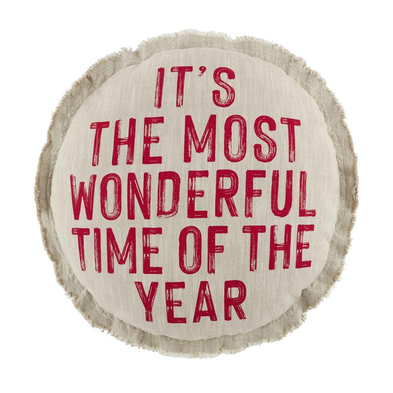 WONDERFUL TIME OF YEAR PILLOW