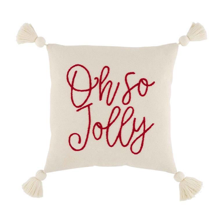 SO JOLLY BOUCLE DHURRIE PILLOW