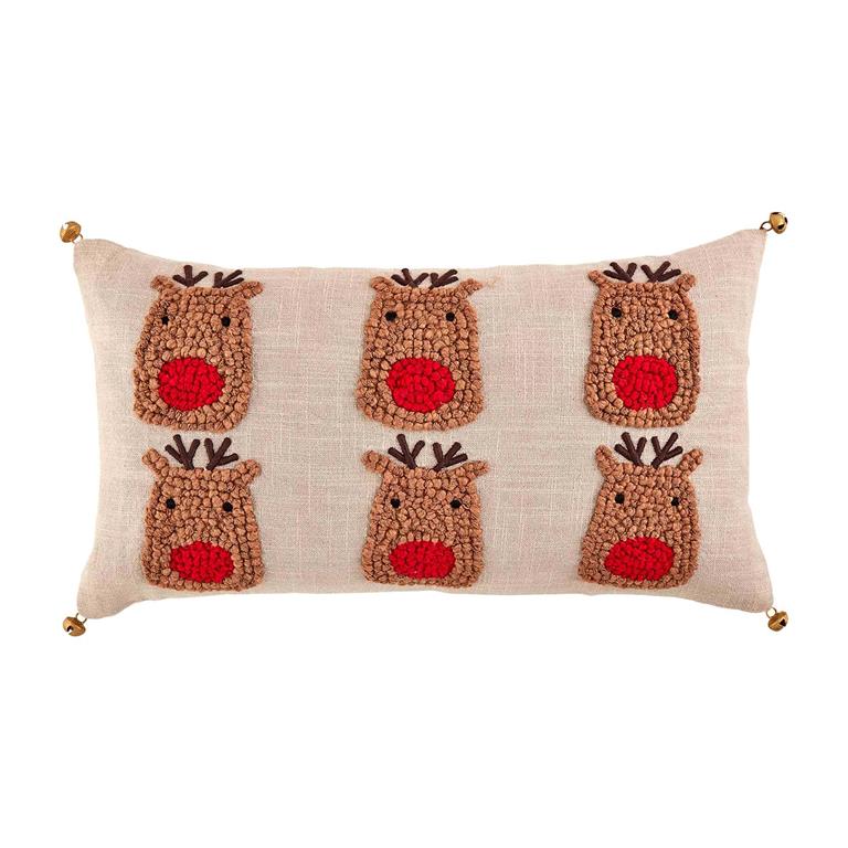 Reindeer Pom Nose Pillow
