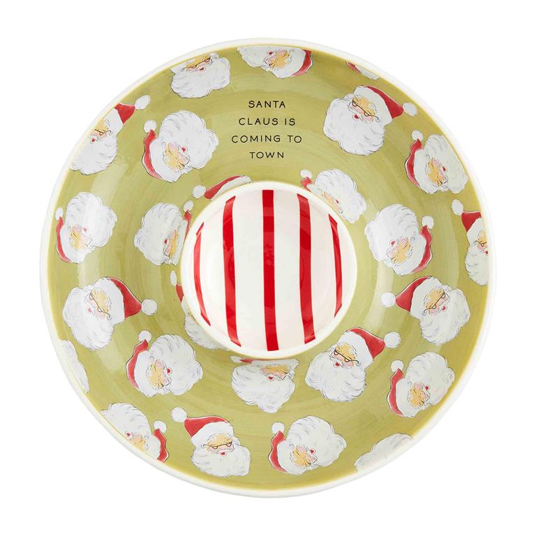 Santa Pattern Chip & Dip