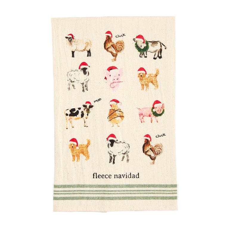 FLEECE NAVIDAD TOWEL