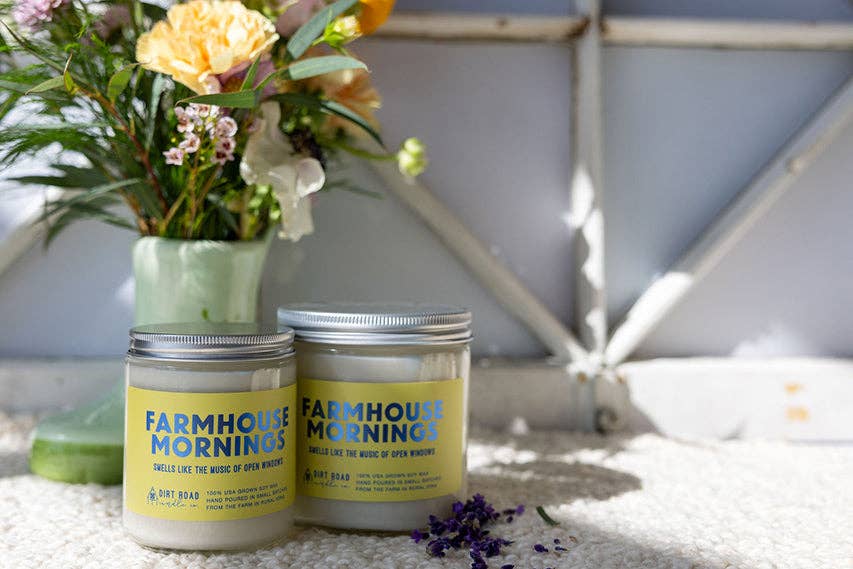 Dirt Road Candle Co - Farmhouse Mornings Candle: 8 oz Candle