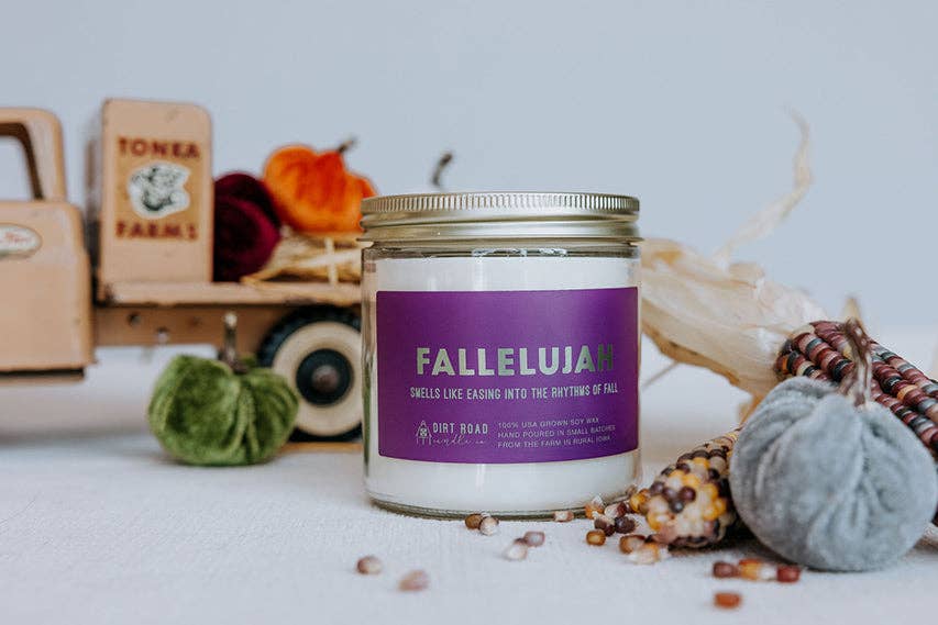Dirt Road Candle Co - Fallelujah Candle: 8 oz Candle