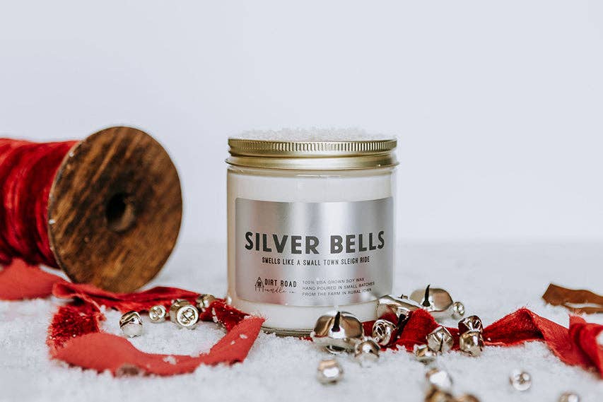 Dirt Road Candle Co - Silver Bells Candle: 8 oz Candle