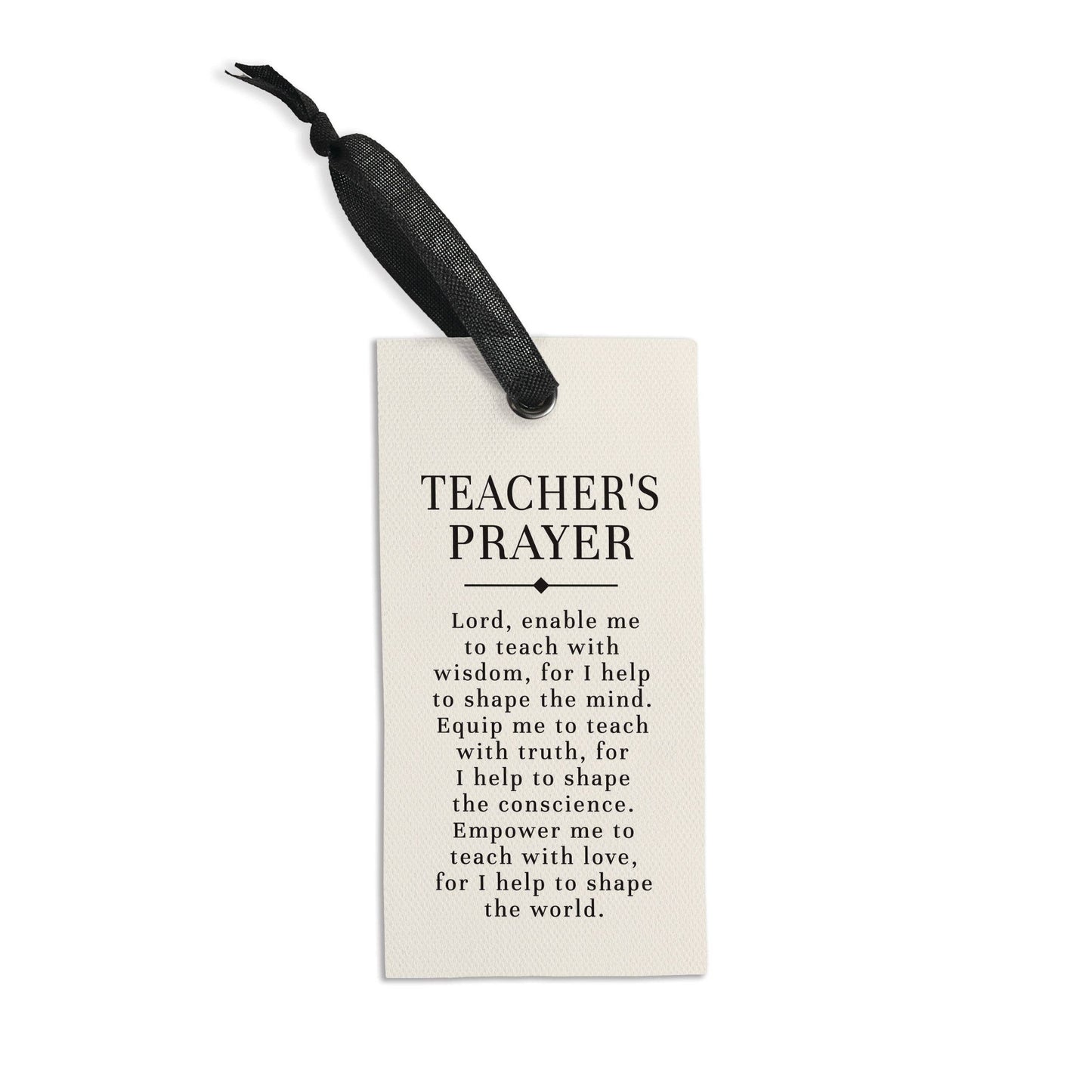 Teacher's Prayer Linen Tag