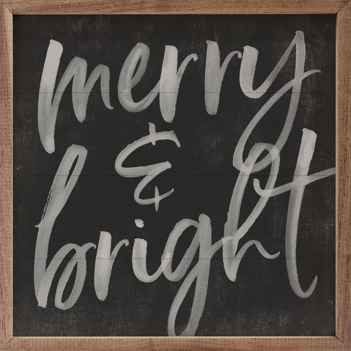 Merry And Bright Chalk Black: 8 x 8 x 1.5