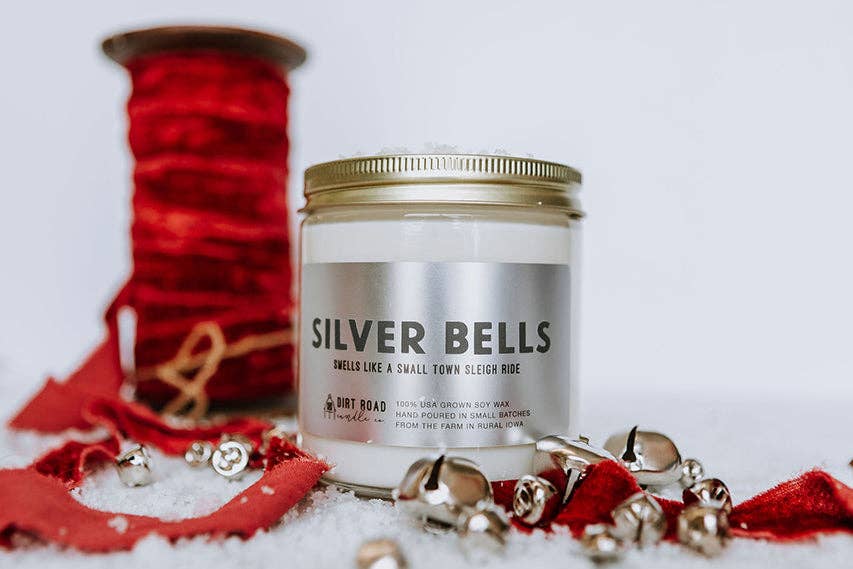 Dirt Road Candle Co - Silver Bells Candle: 16 oz Candle