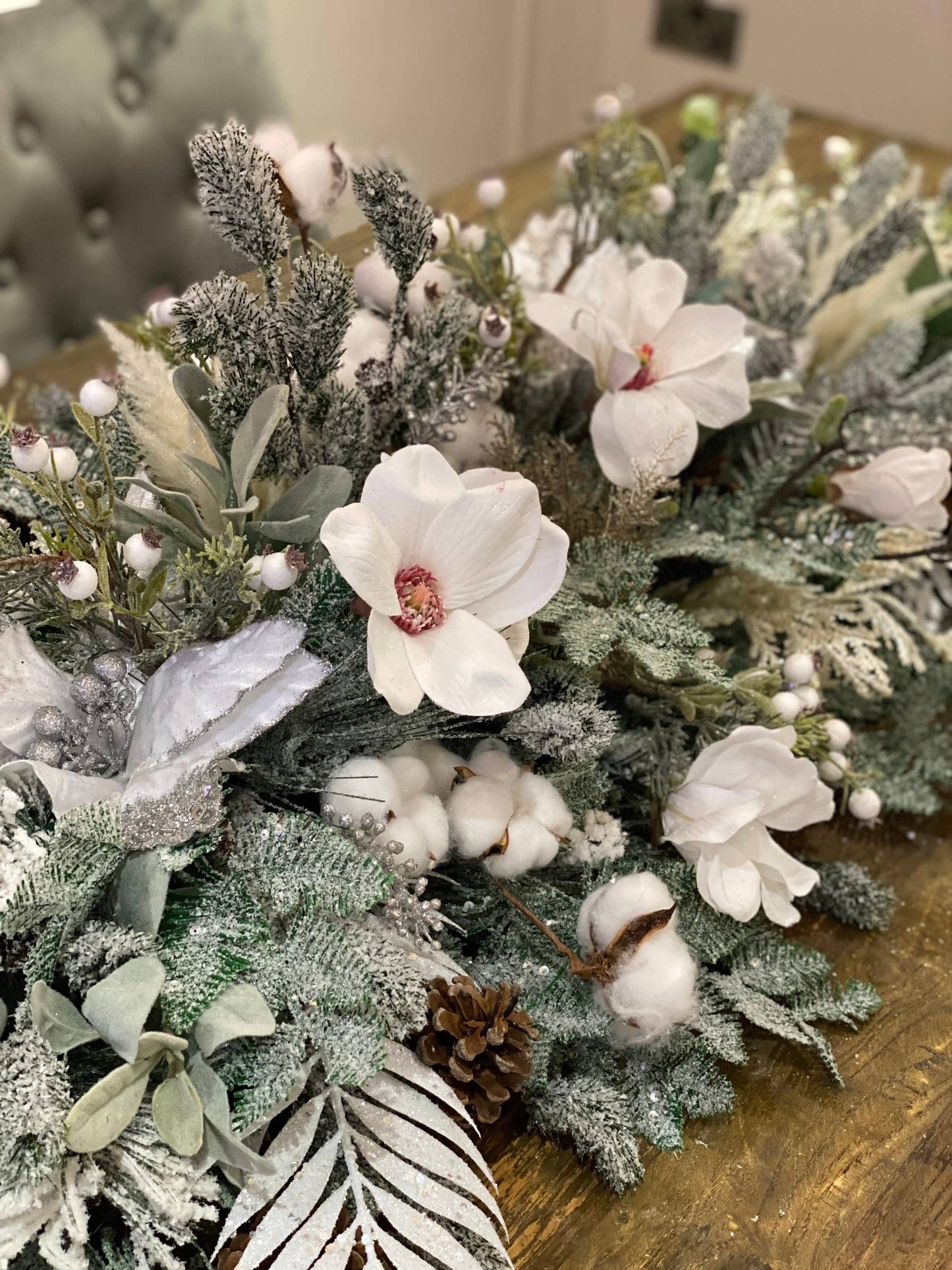 Luxe Christmas Decor, Christmas Table Decor, Christmas: 3 Ft long