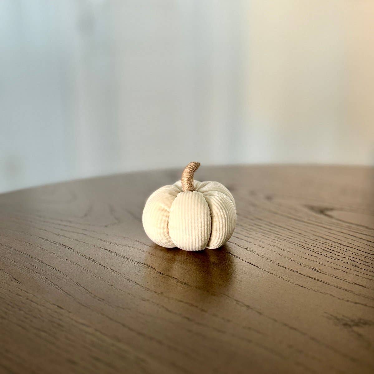 Sm. Cream Corduroy Pumpkin