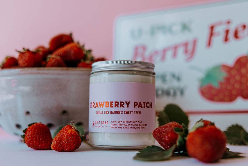 Dirt Road Candle Co - Strawberry Patch Candle: 8 oz Candle
