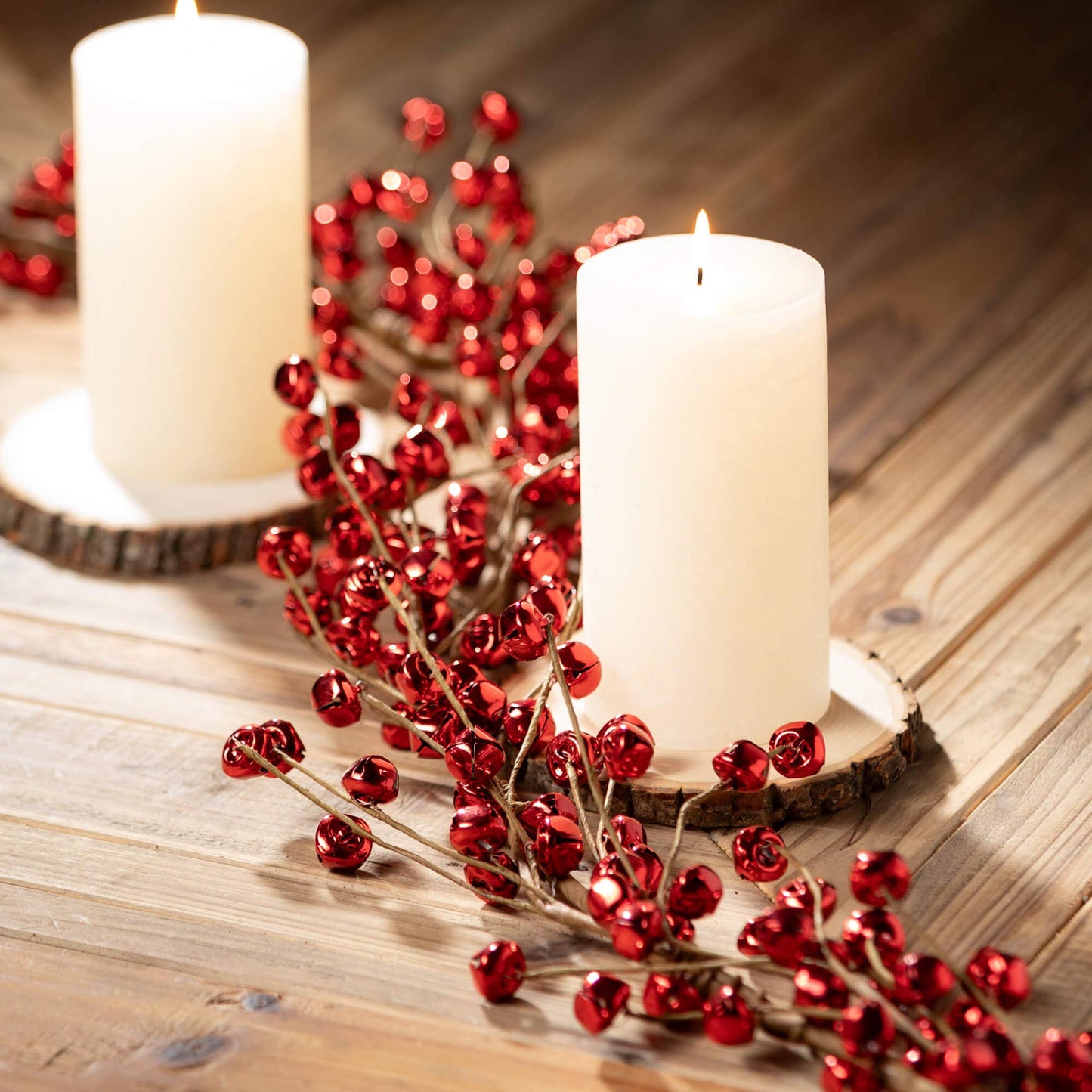 RED JINGLE BELL GARLAND