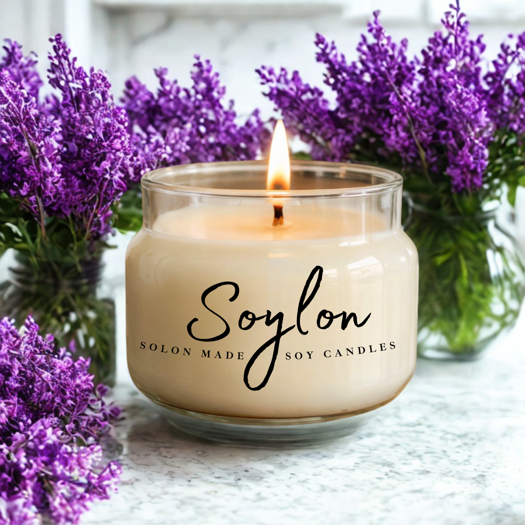 Soylon 2 Wick Candle Zesty Lilac