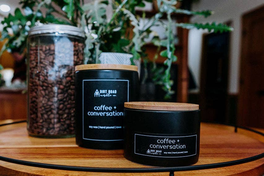 Dirt Road Candle Co - Coffee + Conversation Candle: 12 oz