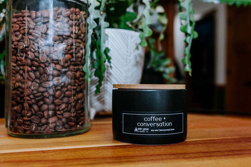 Dirt Road Candle Co - Coffee + Conversation Candle: 12 oz