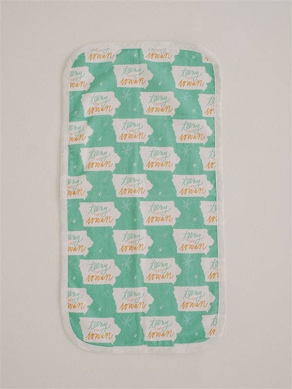 Doe A Deer - Teeny Tiny Iowan - Set of 3 Muslin Burp Cloths