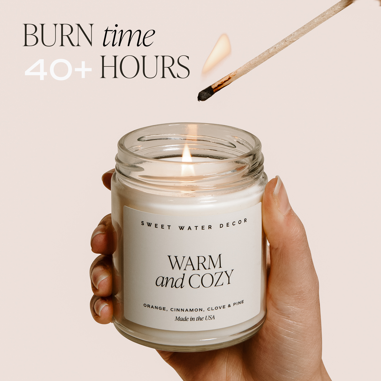 Warm and Cozy 9 oz Soy Candle