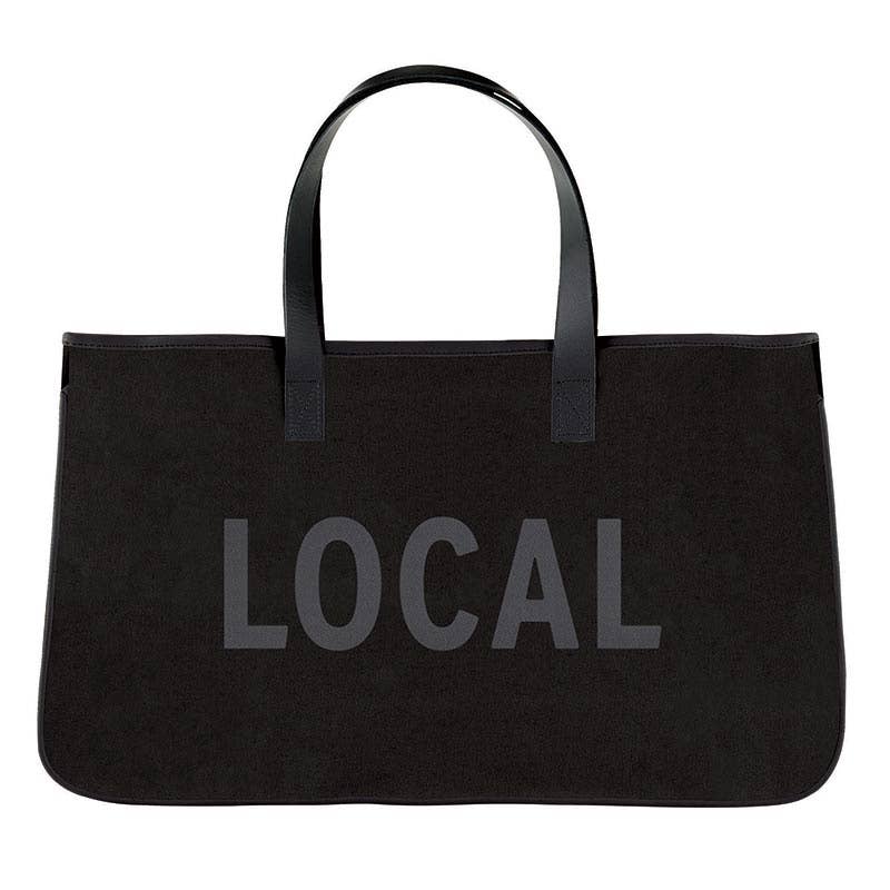 Black Canvas Tote - Local/Solon Reversible