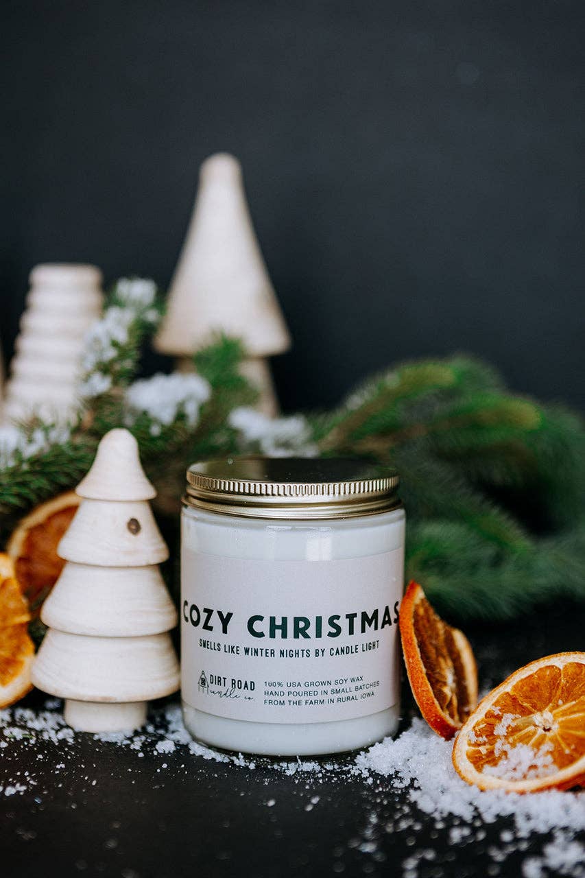 Dirt Road Candle Co - Cozy Christmas Candle: 16 oz Candle
