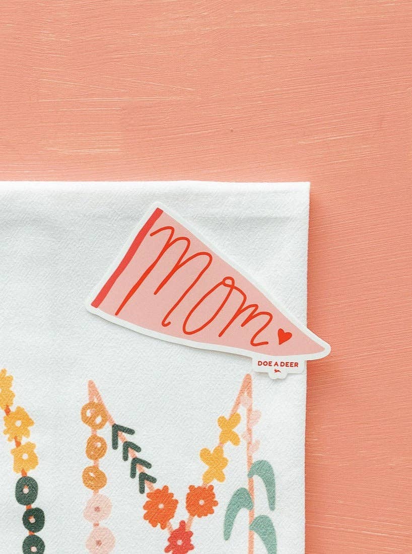 Mom Pennant Sticker