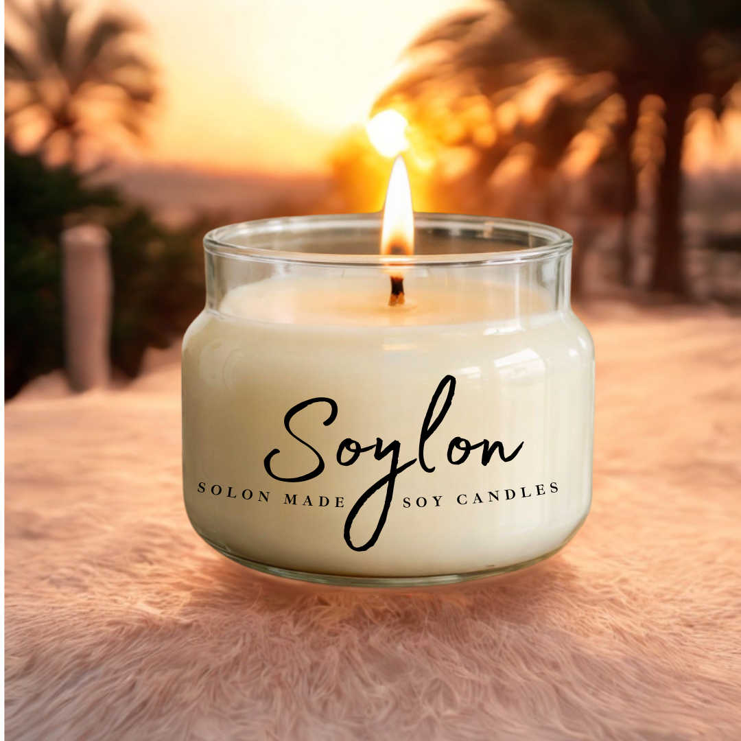 Soylon 2 Wick Candle Sunset Musk