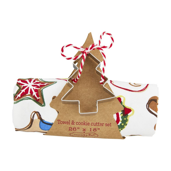 Cookie Towel & Cookie Cutter Set