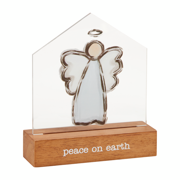 ANGEL LED ACRYLIC XMAS SITTER