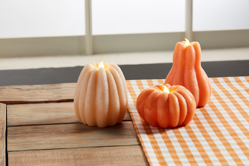 LT ORANGE FLAMELESS CANDLE