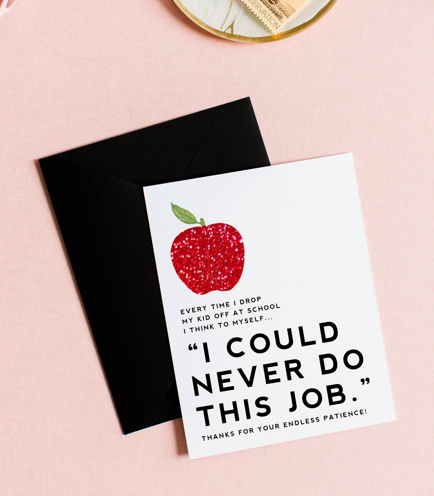 Kitty Meow Boutique - Funny Back To School Teacher Thank You Greeting Card