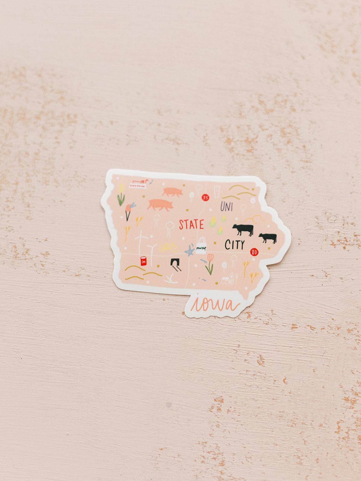 Doe A Deer - Iowa Sticker