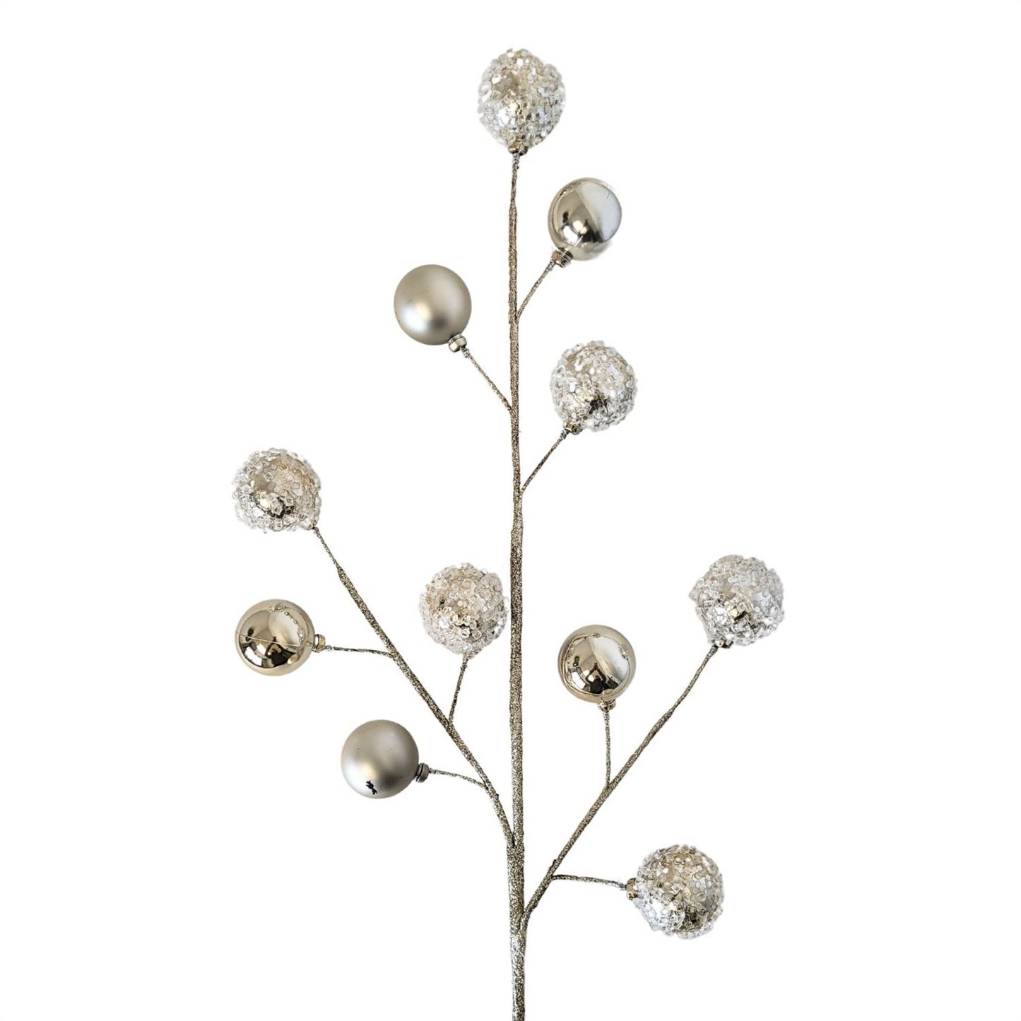 Glitz Iced Ball Spray - Champagne 27”