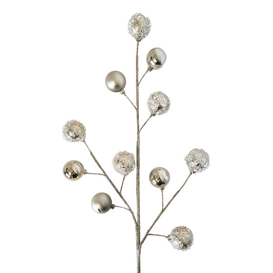 Glitz Iced Ball Spray - Champagne 27”