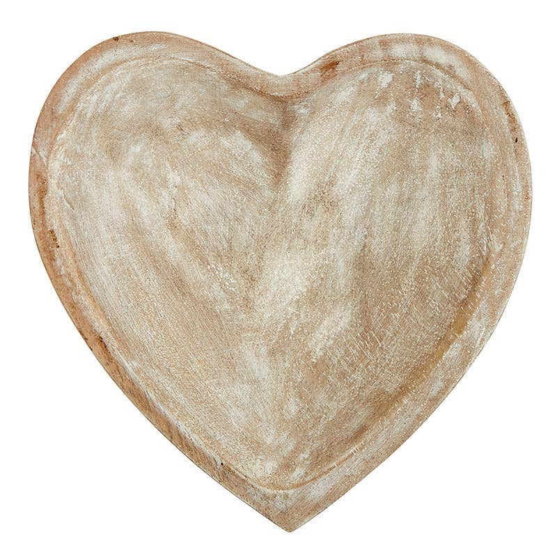 White Wooden Heart