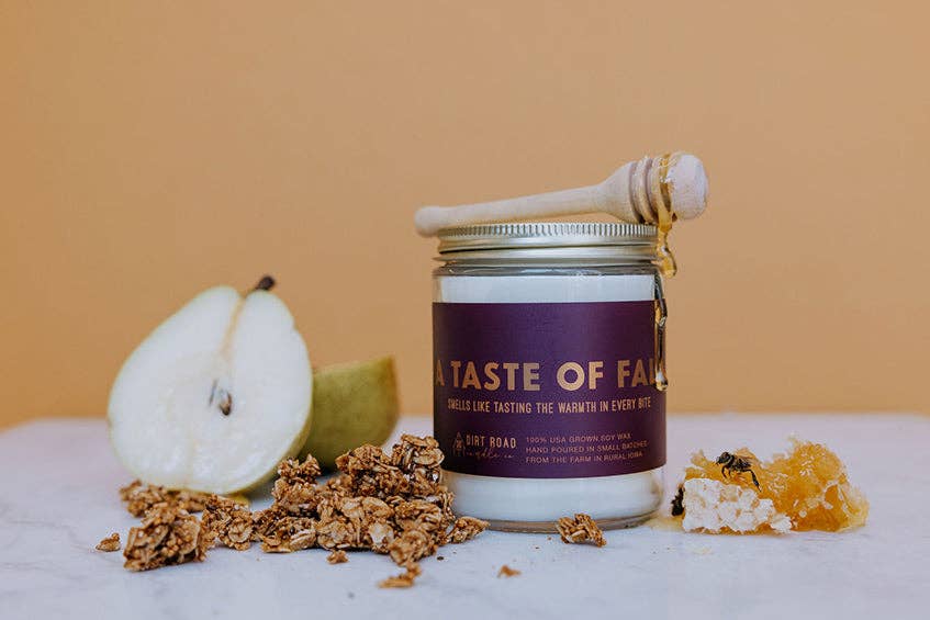 Dirt Road Candle Co - A Taste Of Fall Candle: 8 oz Candle