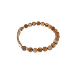 Blessed NATURAL STONE BEADS STRECH BRACELET: AMAZONITE