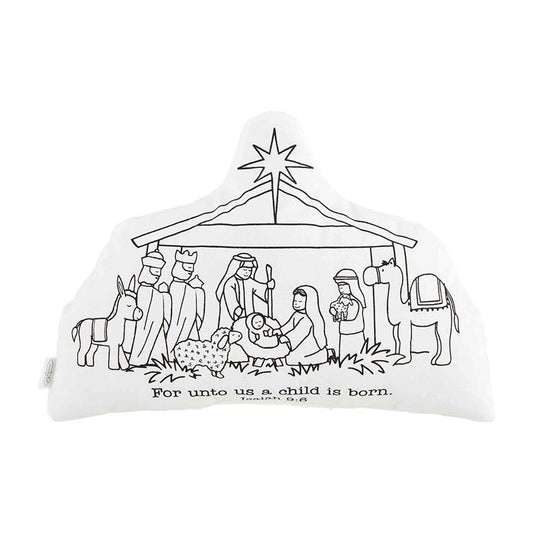 Nativity Doodle Pillow Set