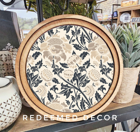 Round Morris Neutral Art