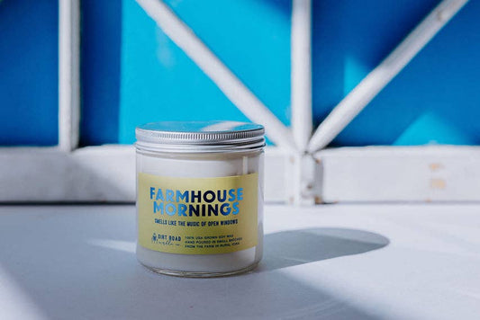 Dirt Road Candle Co - Farmhouse Mornings Candle: 8 oz Candle