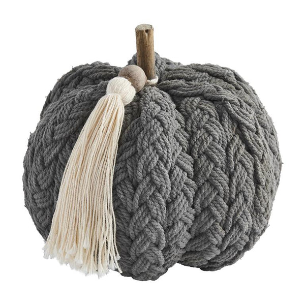 GRAY BRAIDED PUMPKIN