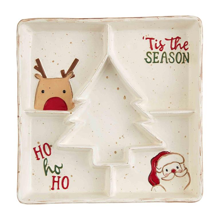 Santa & Reindeer Divided Tray