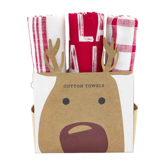 REINDEER TOWEL SET