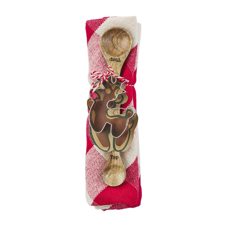 REINDEER SPOON TOWEL SET