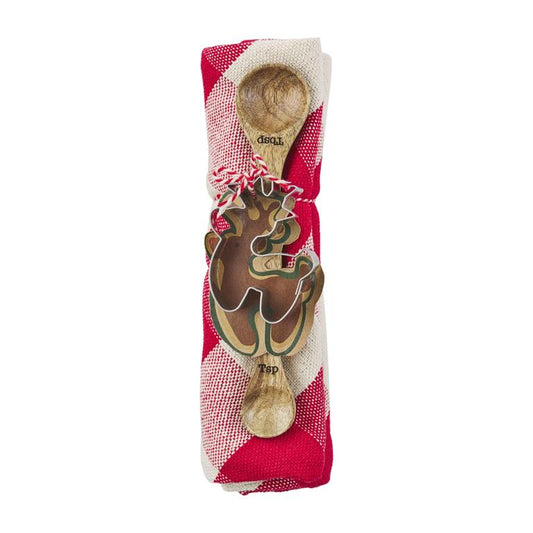 REINDEER SPOON TOWEL SET